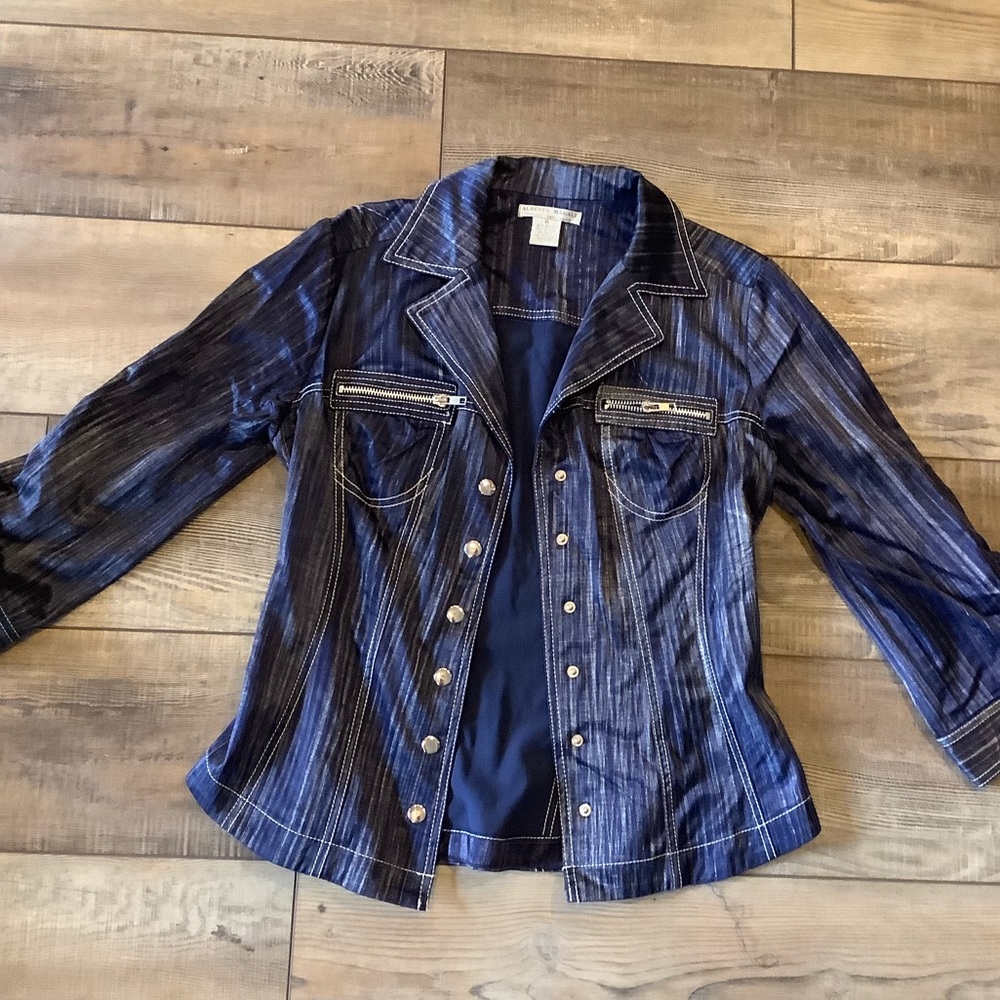Alberto Makali Blue/Purple Dress Jacket